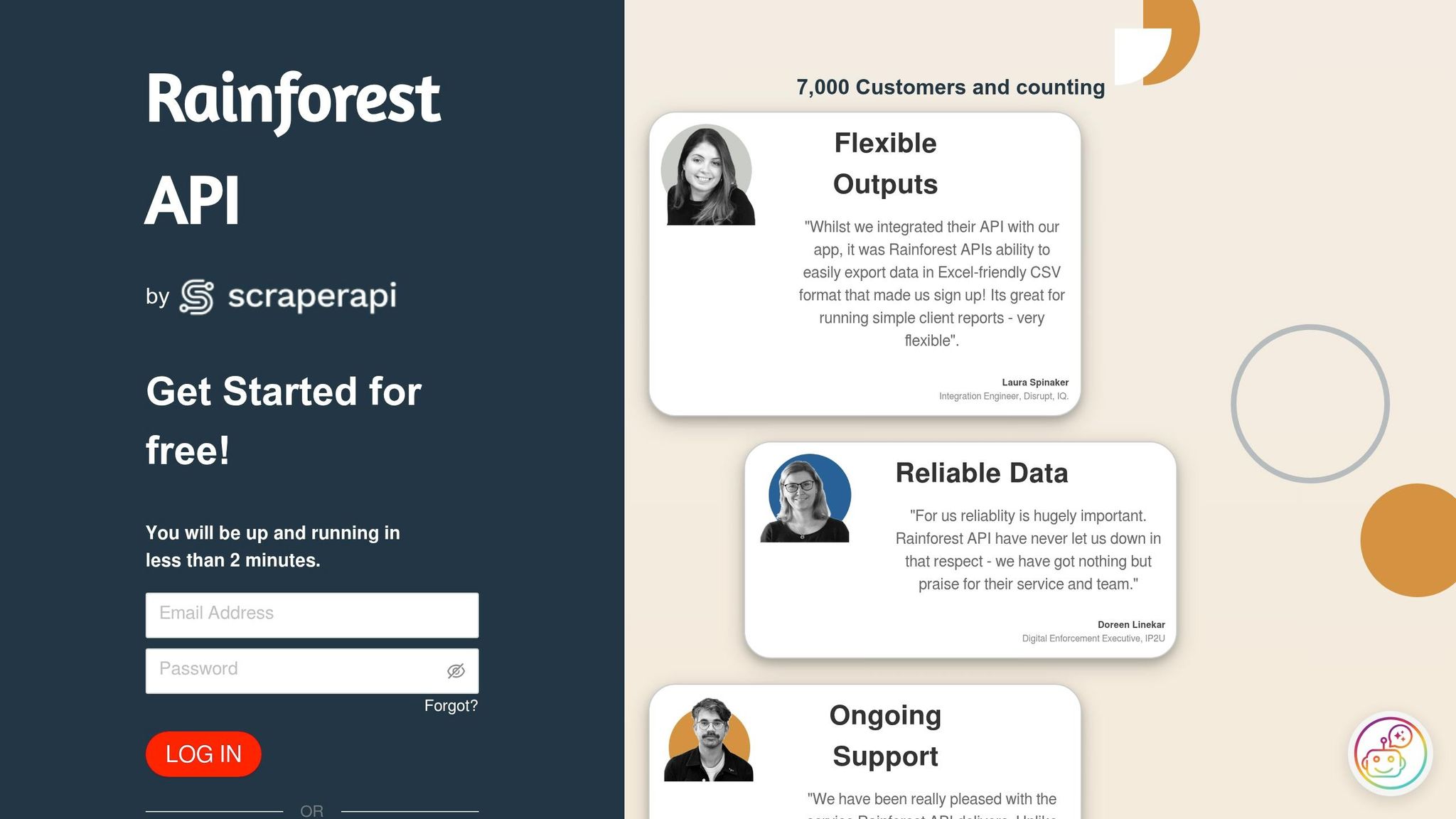 Rainforest API
