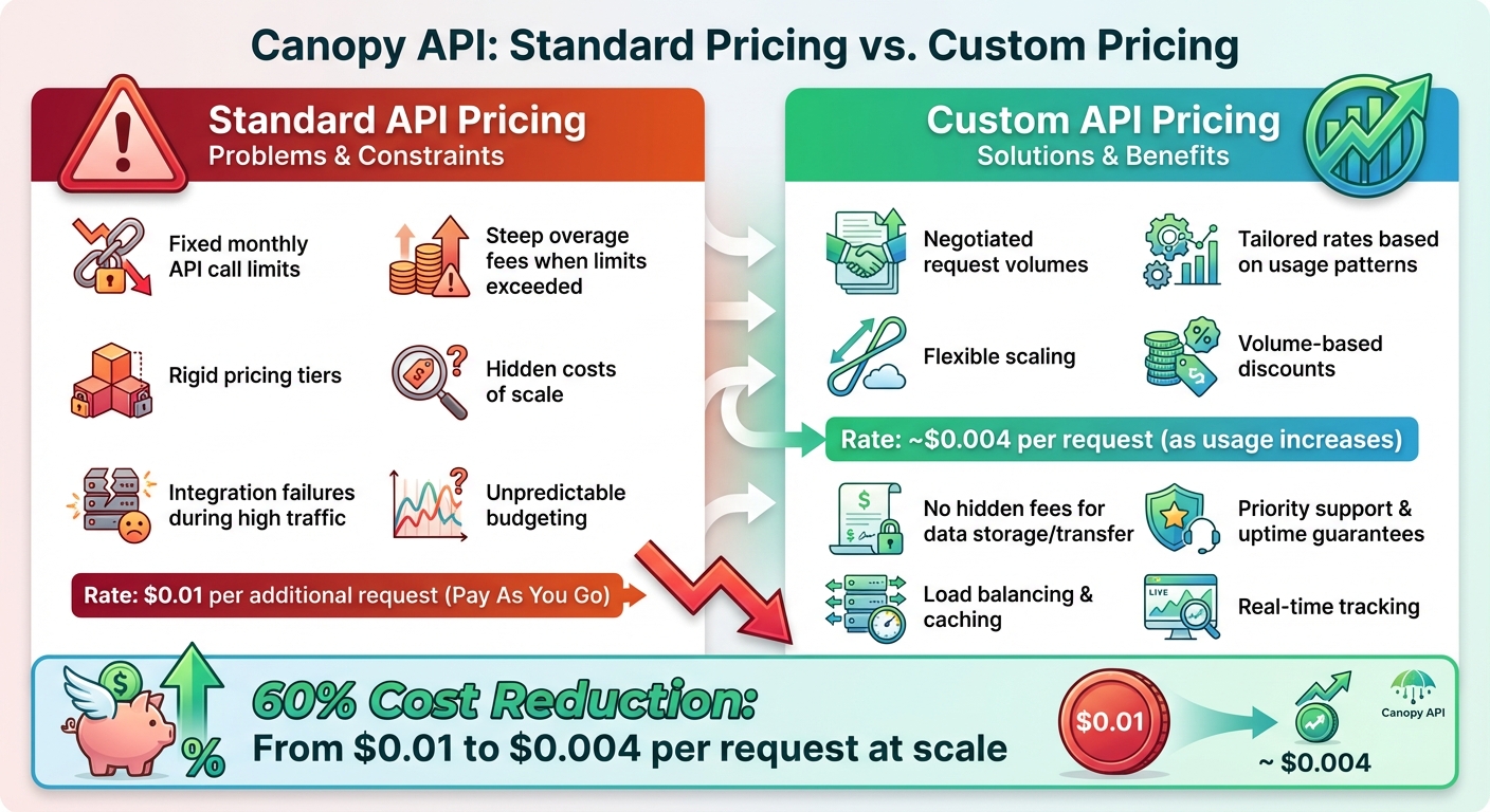Standard vs Custom API Pricing Comparison
